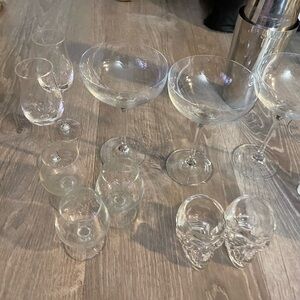 Elegant Clear Glassware